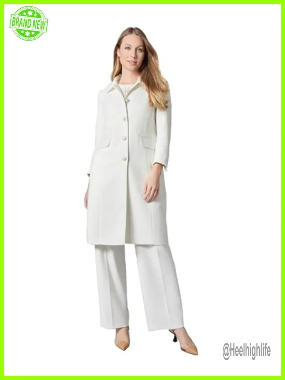 Tweed Peter Pan Collar Topper Blazer with Flap Pockets